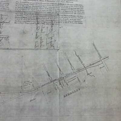 Map of the Berkeley Branch Railroad, 1877