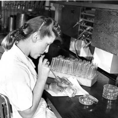 Woman lab technician at work