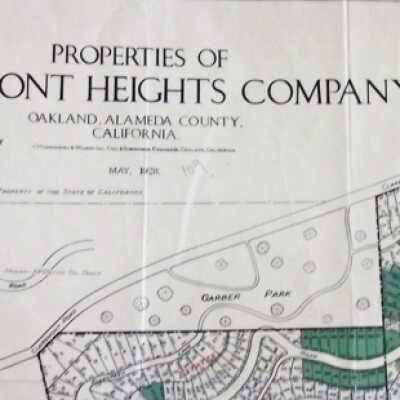 Properties of Claremont Heights Company, Oakland, Alameda County, 1928