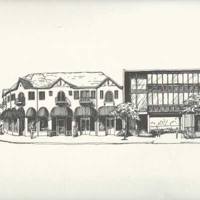 Printed views of buildings along Shattuck and Solano avenues.