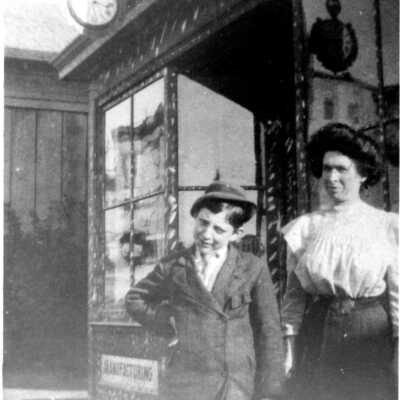 Al Fields and Mother, 1915