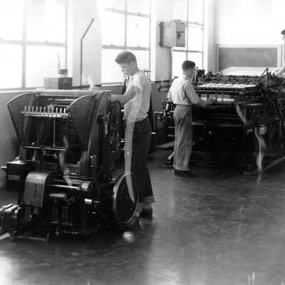 Berkeley High School - Print shop