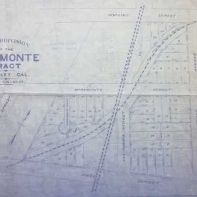 Resubdivision of the Miramonte Tract, Berkeley, Cal., 1912