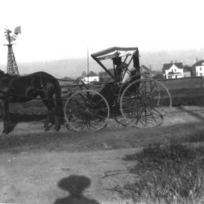 Horse drawn carriage. Captain Thomas