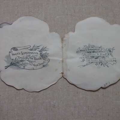 card, advertising inside