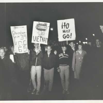 Campbell Coe collection of war protest photographs and flyers