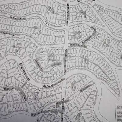 Map of a Resubdivision of a Portion of North Cragmont, 1909