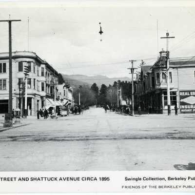 Center Street and Shattuck Avenue Circa 1895