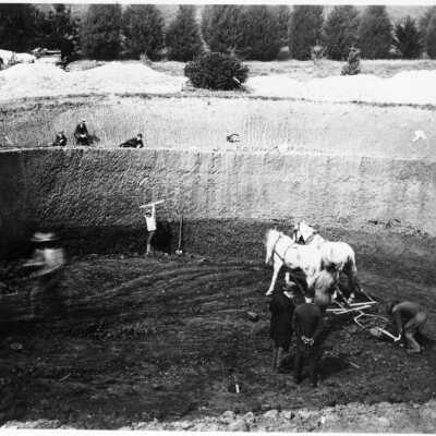 Summit Reservoir under construction