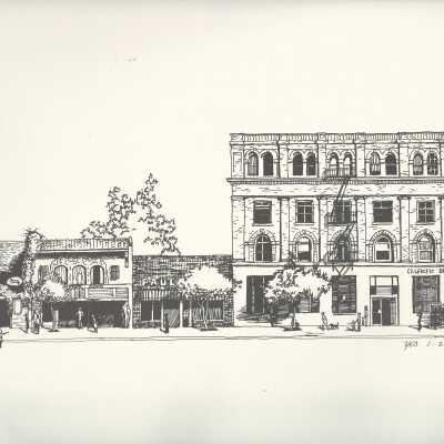 East side Shattuck between Kittredge and Bancroft.