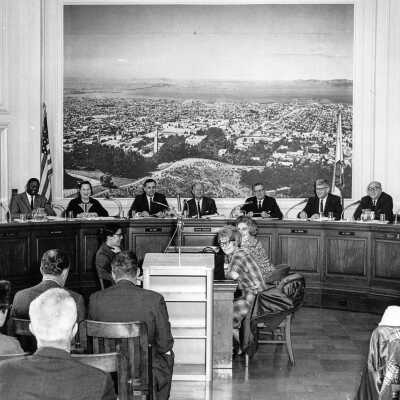 Berkeley City Council meeting, 1967