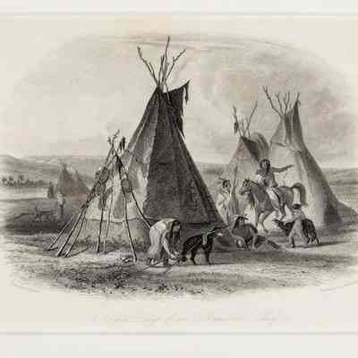 A Skin Lodge of an Asyiniboin Chief