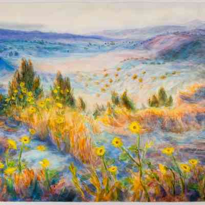 Sunflowers at Sunset