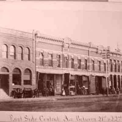 East Side Central Ave. Between 21st and 22nd St.