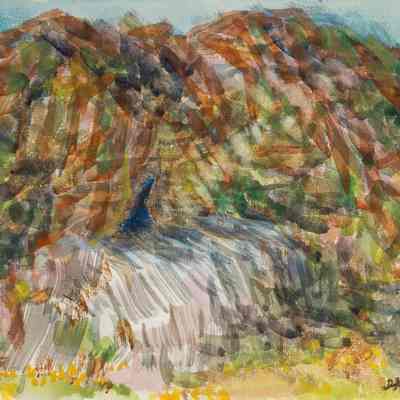 Cave in Phantom Canyon-Sketch