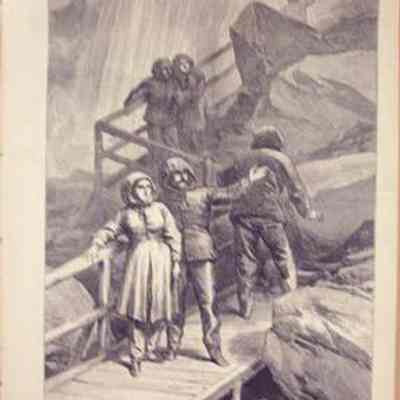 The Falls of Niagara-The Descent to the Cave of the Winds