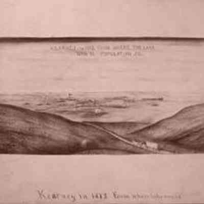 Kearney in 1873 From Where Lake Now Is