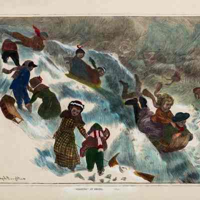 "Coasting" At Omaha, 1871
