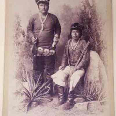 Alta-Ka-Bi-Tzw-Ih and Charlie Mitchell-Navajo Scouts