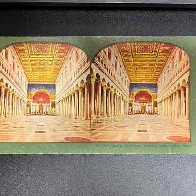 290. St. Paul's Cathedral, Interior View, Rome, Italy.