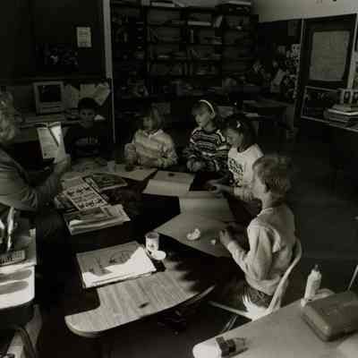Elementary Class, Two-Room School