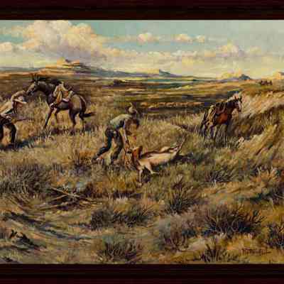 Cattle Rustlers in the Badlands, Eastern Montana
