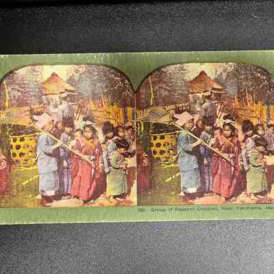 262. Group of Peasant Children, Near Yokohama, Japan.