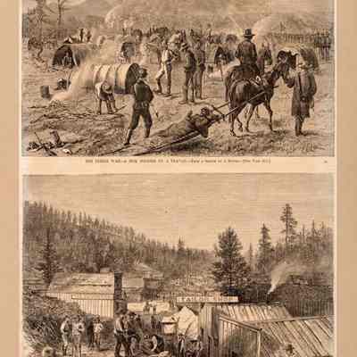 The Indian War-Deadwood City, Black Hills of Dakota