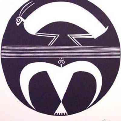 Mimbres Design-Rabbit and Swallow