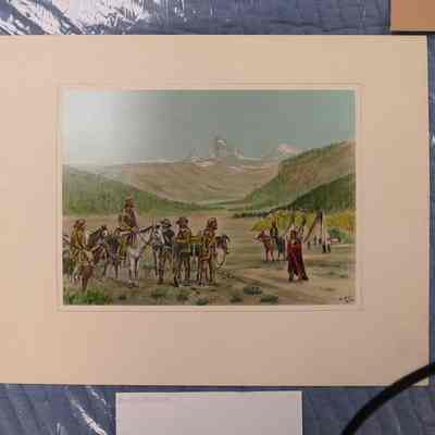 William Sublette and Nate wyeth Meet Nez Perce Chief for "Medicine Talks"