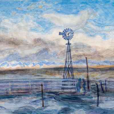 Clouds & Windmill Near Westcliffe