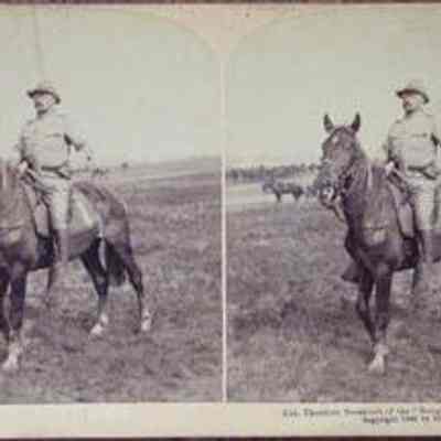 Col. Theodore Roosevelt of the ""Rough Riders" after his return from Cuba