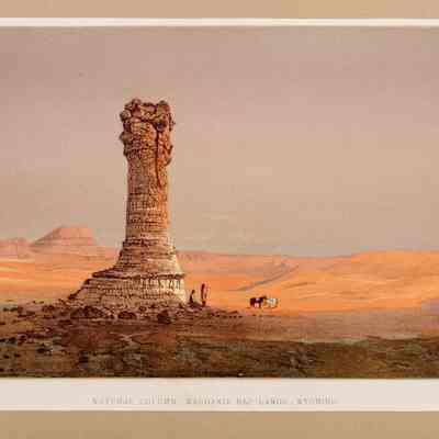 Natural Column-Washakie Bad Lands, Wyoming