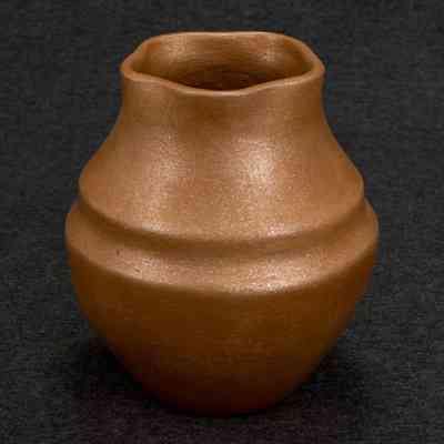untitled, Okay Owingeh jar with rainbow shoulder