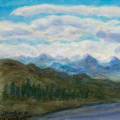 Panorama -Sangre de Cristo Peaks, from near Westcliffe