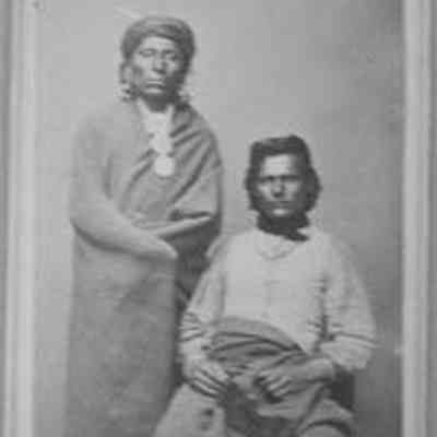 Pawnees (Two Figures/One Seated/One Standing)