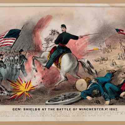 Gen. Shields at the Battle of Winchester, VA. 1862