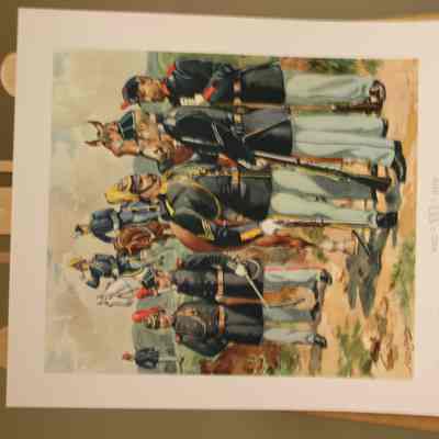 Officers & Enlisted Men. Cavalry. Artillery. Infantry [Full Dress]