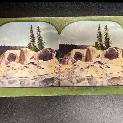 247.Grotto Geyser Cone After Eruption, Upper Geyser Basin, Yellowstone National Park.