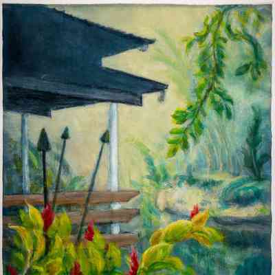 Torch Ginger by Lanai & Pool, Waiakea Village - Hilo