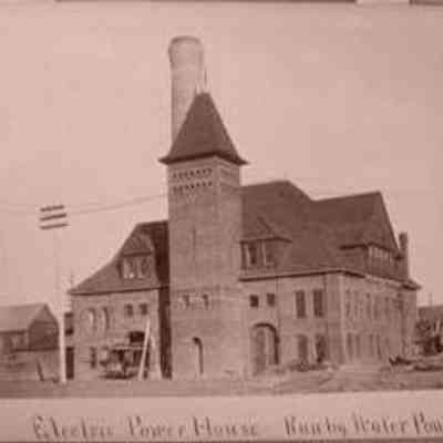 Electric Power House—Run By Water Power