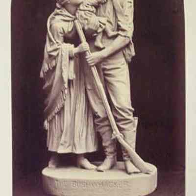 Photographs of Sculpture by John Rogers-The Bushwhacker-The Wife's Appeal for Peace
