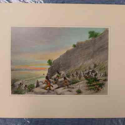 Indian Ambush of Pony Rider-Wyo.