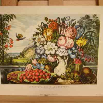Landscape, Fruit and Flowers