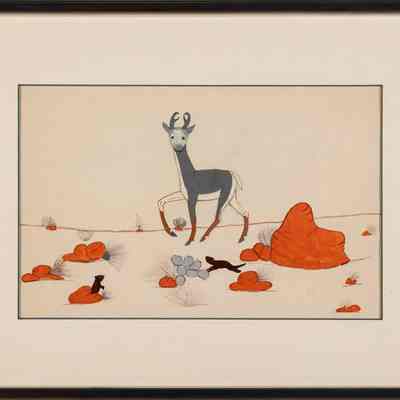 Pronghorn and Rocks