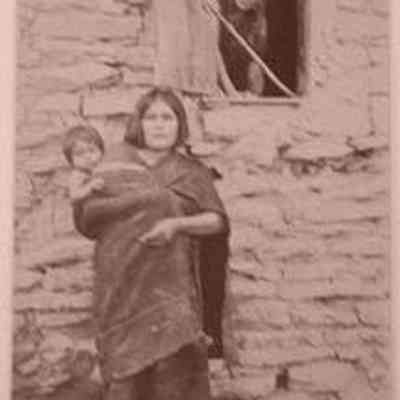 Woman and Baby, Oraibi Pueblo, Hopi Mesas