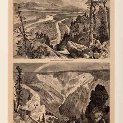 Yellowstone River and Mountains