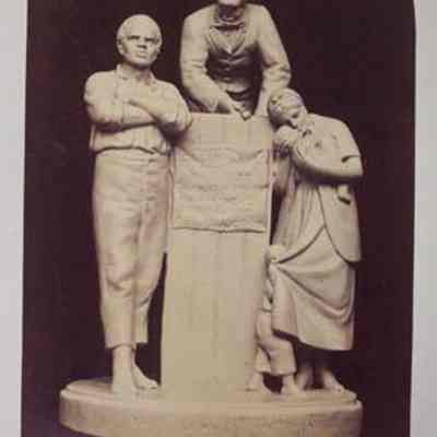 Photographs of Sculpture by John Rogers-The Slave Auction