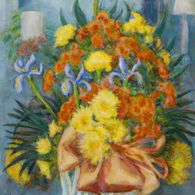 Flower Arrangement in Lobby