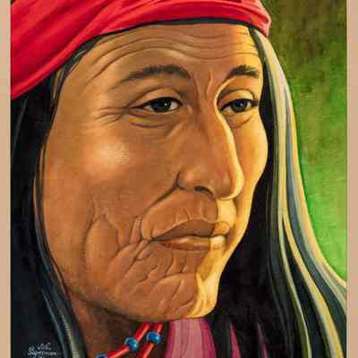 Portrait of an Apache Indian